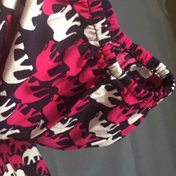 Crown & Ivy Elephant Lightweight Split Neck Top - Picture 6 of 8